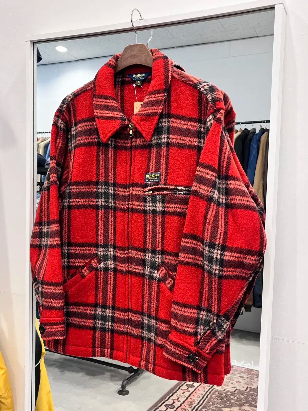 【雷市場（ポンジャン）商品韓国直送】 Oshkosh オシュコシ ウール チェック ジャケット