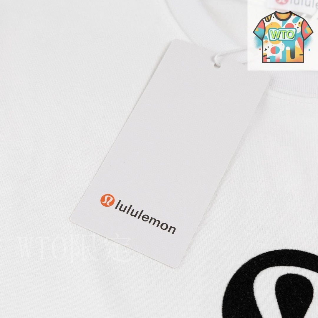 れもん。出品 今日WTO】Lulu lemon 2025ss レターロゴ限定植毛立体 T シャツ