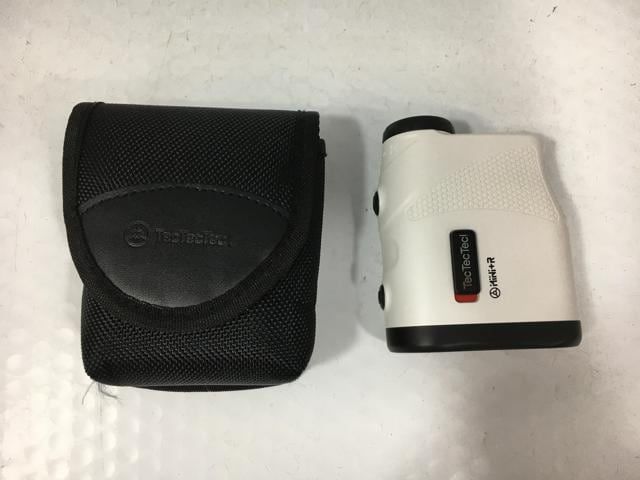 美品】TecTecTec MINI + m ゴルフ用距離計マグネット式本体白 テックテック