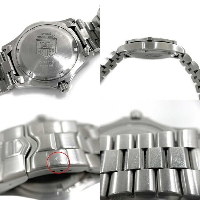 タグホイヤー 腕時計 エクスクルーシブ シルバー ブラック WN1110 