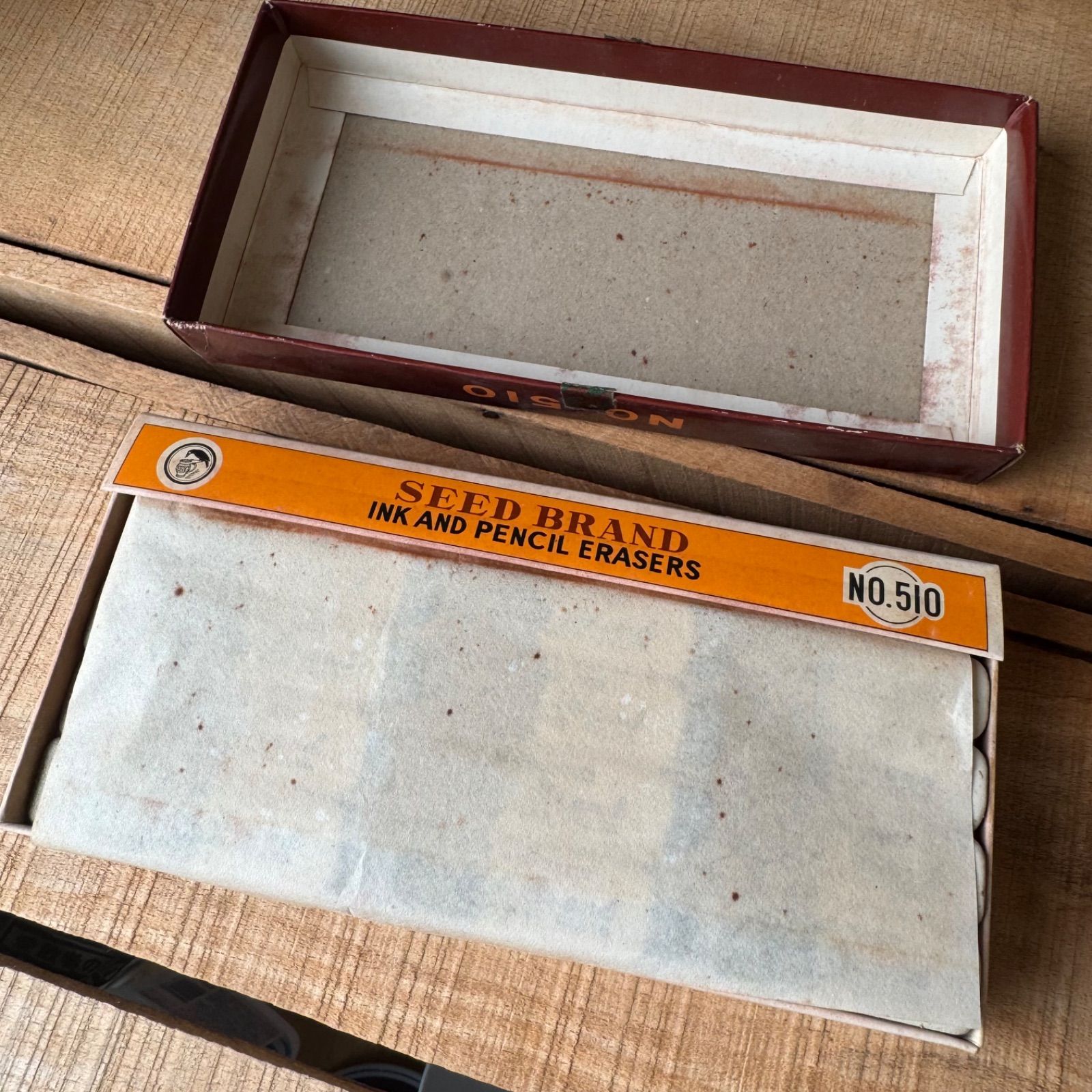廃番】SEED brand No.510 半砂 45個入 昭和レトロ 文房具 - メルカリ
