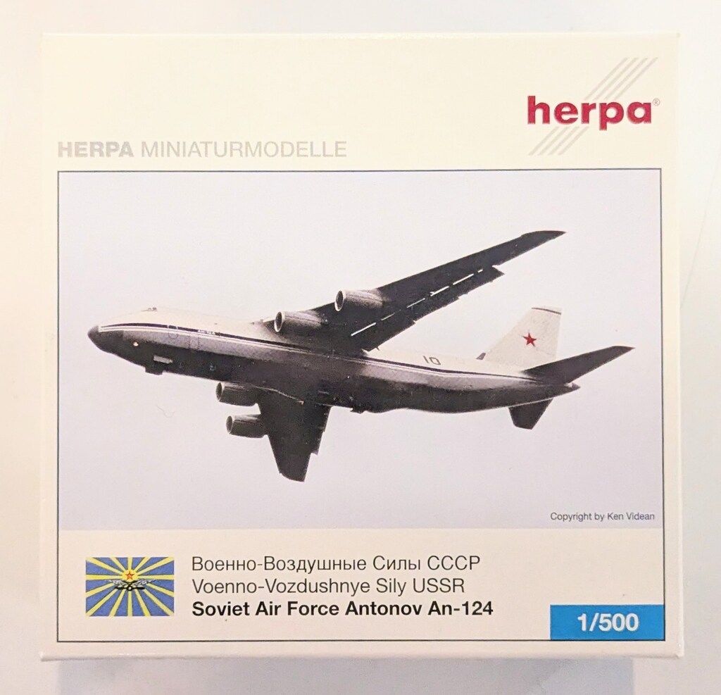 HERPA 1/500 MINIATURMODELLE Soviet Air Force Antonov An-124