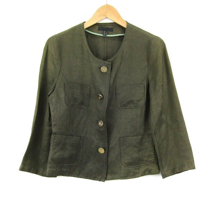 ICB Fied ノーカラージャケットライトカーキ iCB ジャケット 新色追加