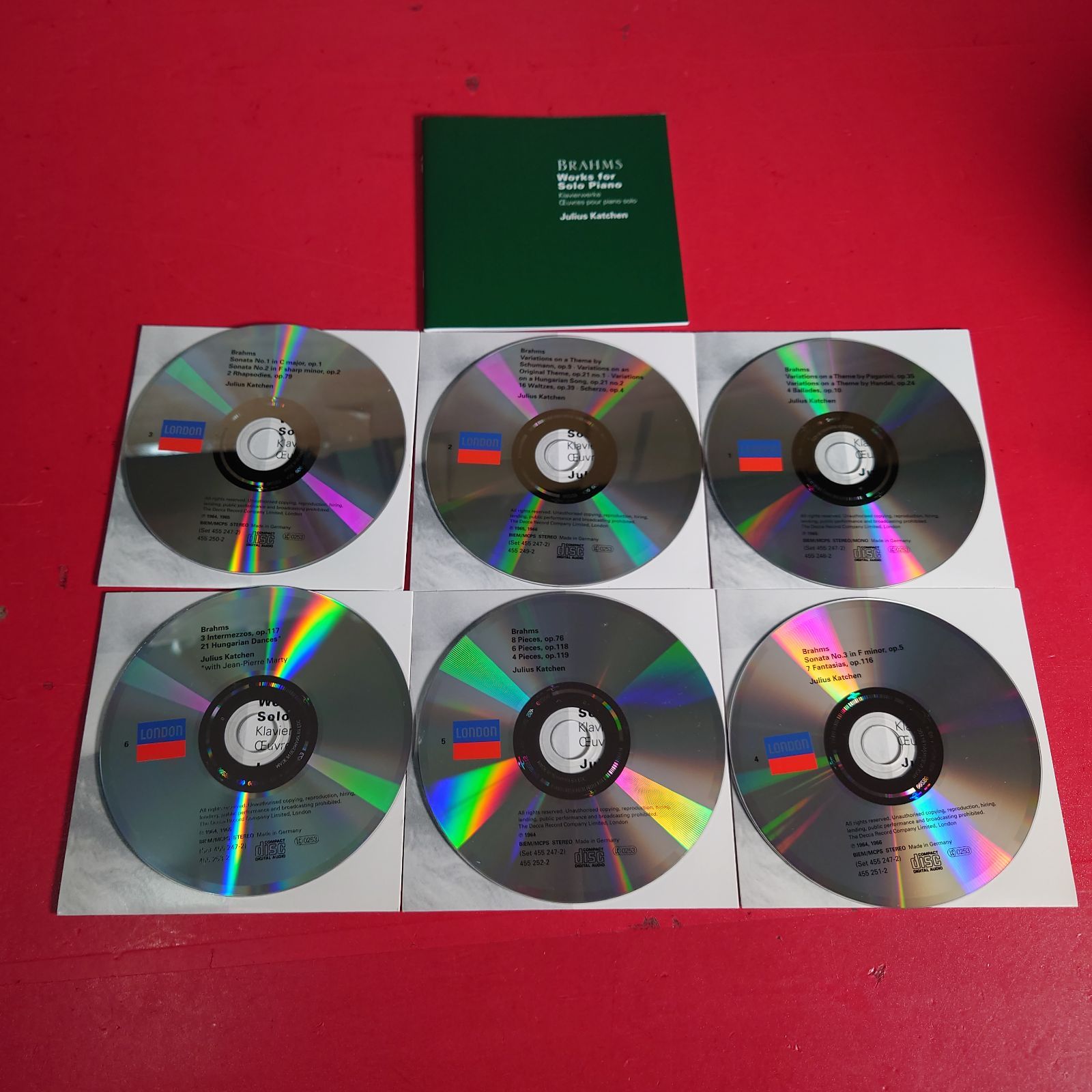 人気定番，限定SALE ジュリアス・カッチェン ブラームス:ピアノ曲全集