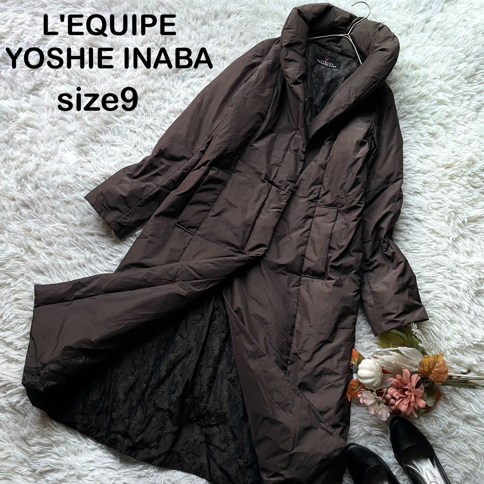 買い専門店 シルク100% ロングコート ショールカラー 裏地総柄 黒