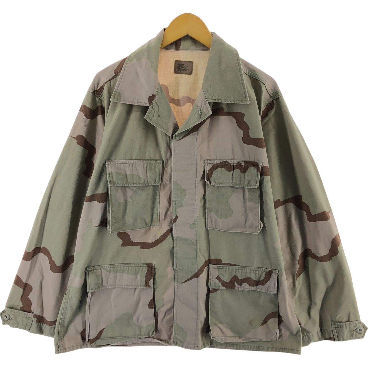 値下げ！時代屋 裄63.6cm お茶事 縮緬地 藍染 小紋 正絹 仕立上り 袷