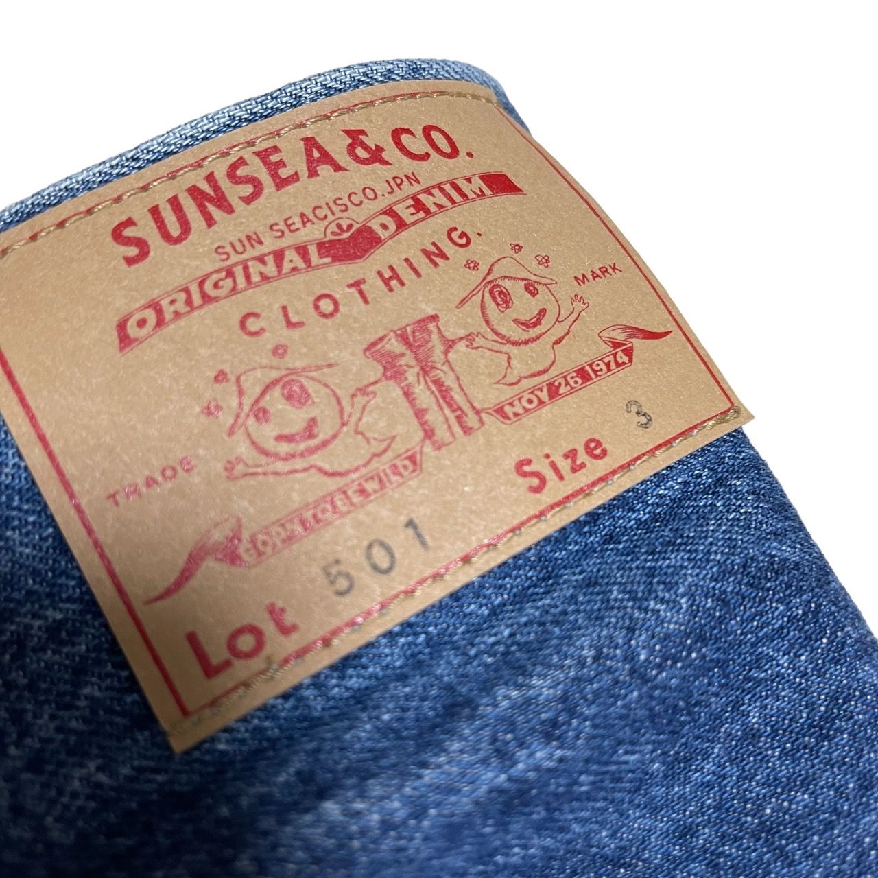 SUNSEA サンシー 22SS Altanating Denim ドローコードデニムパンツ 