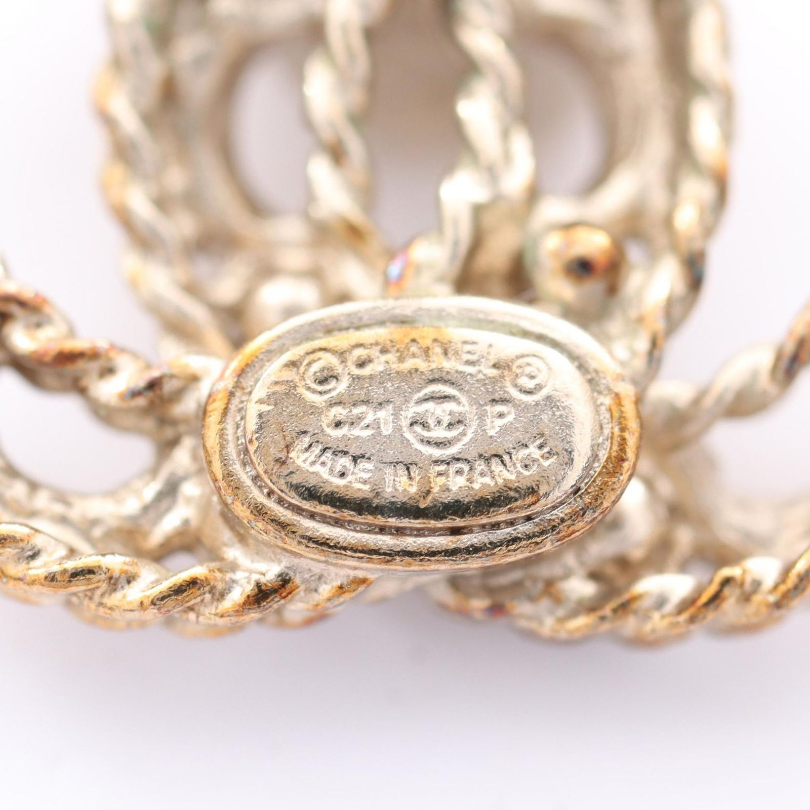 ★極美品★CHANEL シャネル★一粒パールCOCO ロゴピアス/ゴールド★ シャネル CHANEL COCOロゴ ピアス ゴールド×パール メタル