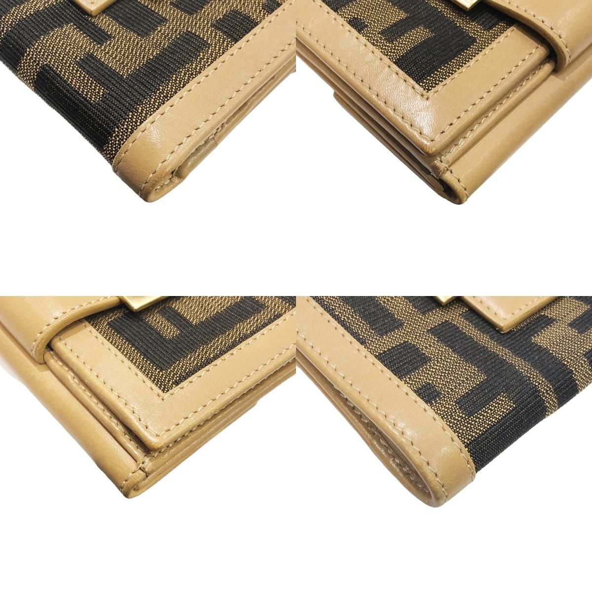 中古】 Fendi フェンディ メンズ財布 ズッカ 二つ折り 財布 サイフ  