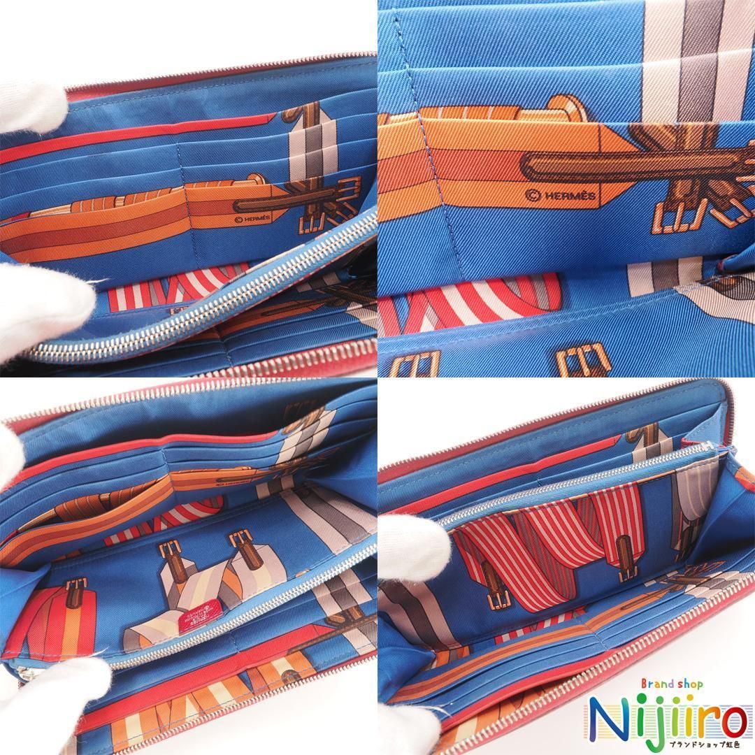 極美品】エルメス アザップ シルクイン ラウンドファスナー 長