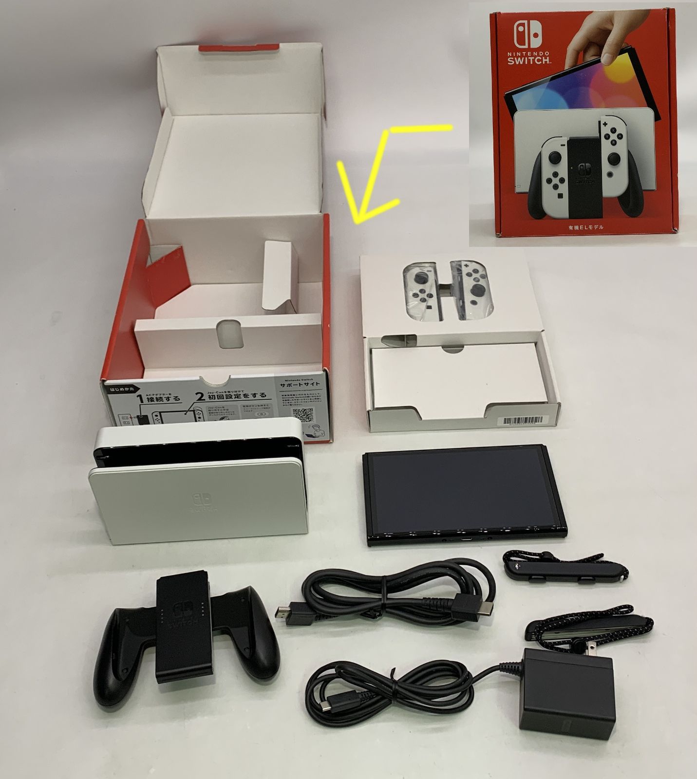 Switch本体 Nintendo Switch本体 有機ELモデル JoyCon ホワイト セーフティーガイド