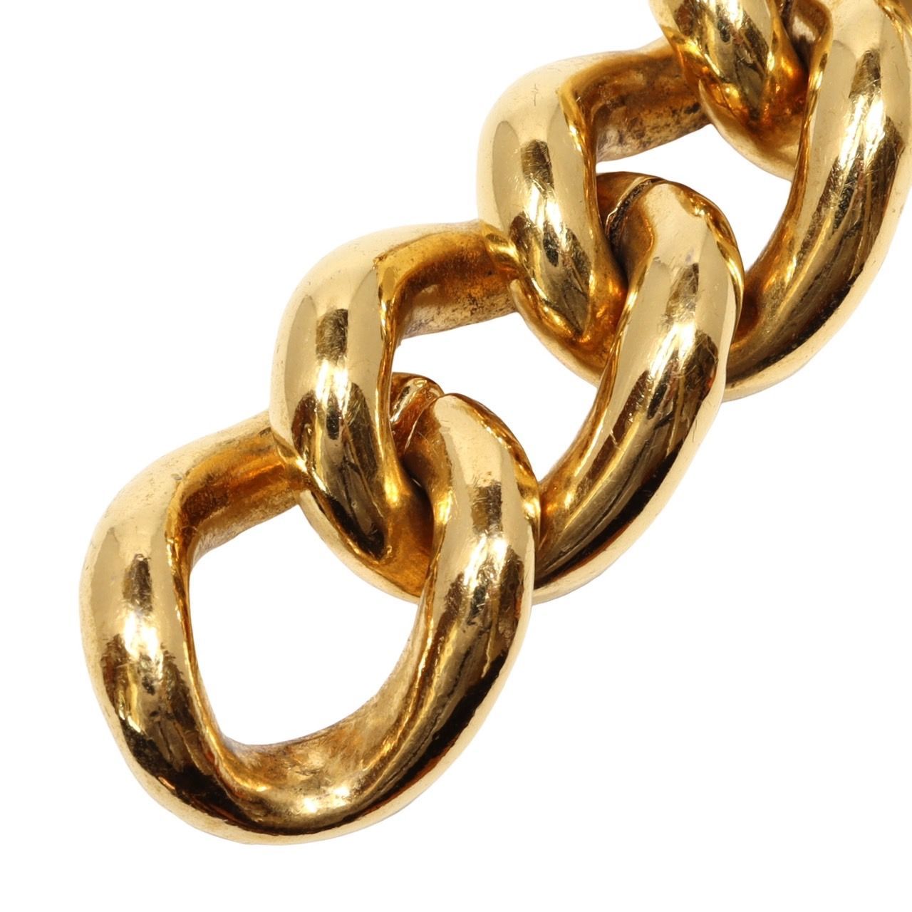 CHANEL シャネル ココマーク チェーン ブレスレット GP ゴールド 94 P