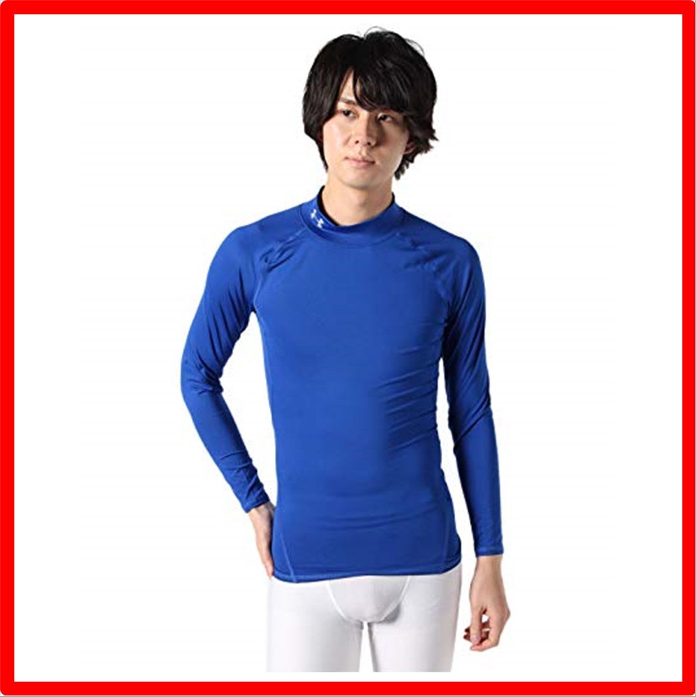 【送料無料 】Royal / / Steel_S [アンダーアーマー] トレーニングベースレイヤー UAヒートギアアーマー ロングスリーブ モック メンズ Ro