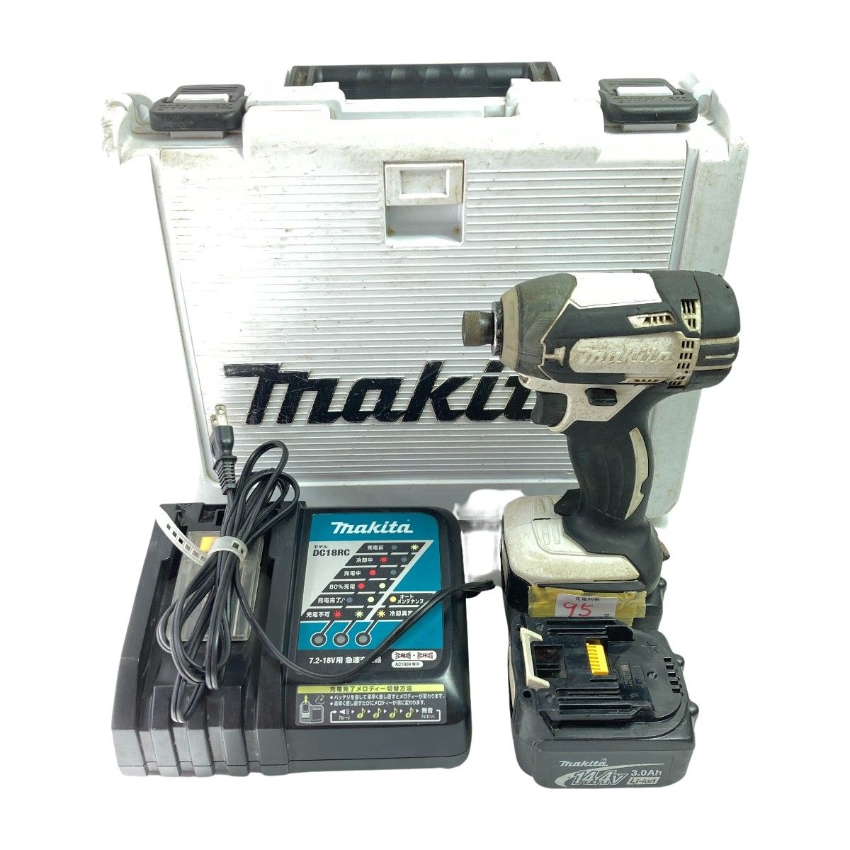 MAKITA マキタ 14.4V 充電式インパクトドライバ (バッテリ2個・充電器