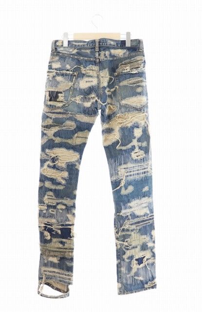 UNDERCOVERアンダーカバーarts期クラッシュボーダー七分袖カットソー2 UNDERCOVERアンダーカバーarts期クラッシュボーダー七分袖