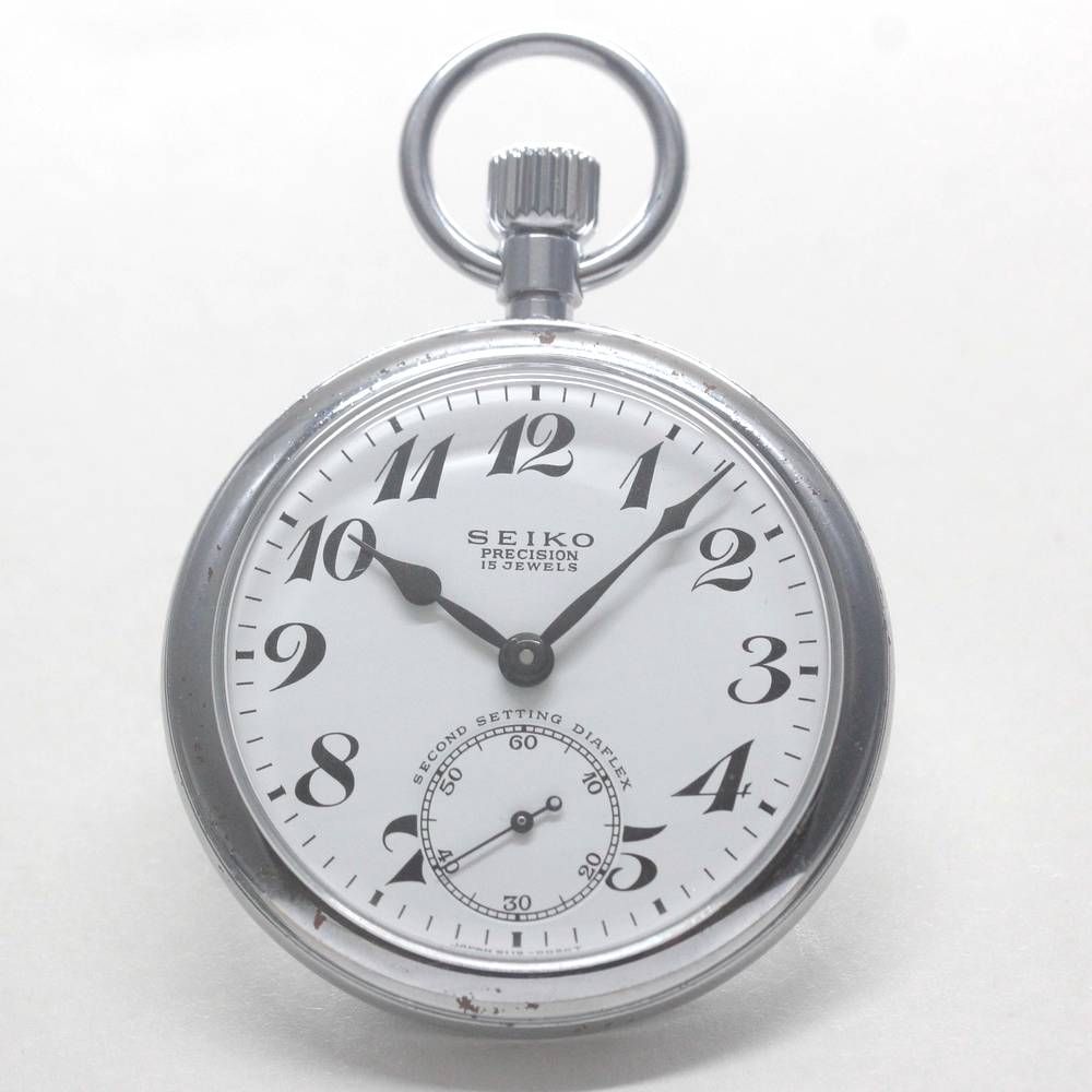壮大な 19セイコー プレシジョン 懐中時計 19セイコー 15石 絶版時計 19seiko-1305