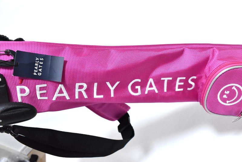新品 PEARLY GATES ロゴ ＆ スマイル セルフ スタンド ゴルフ