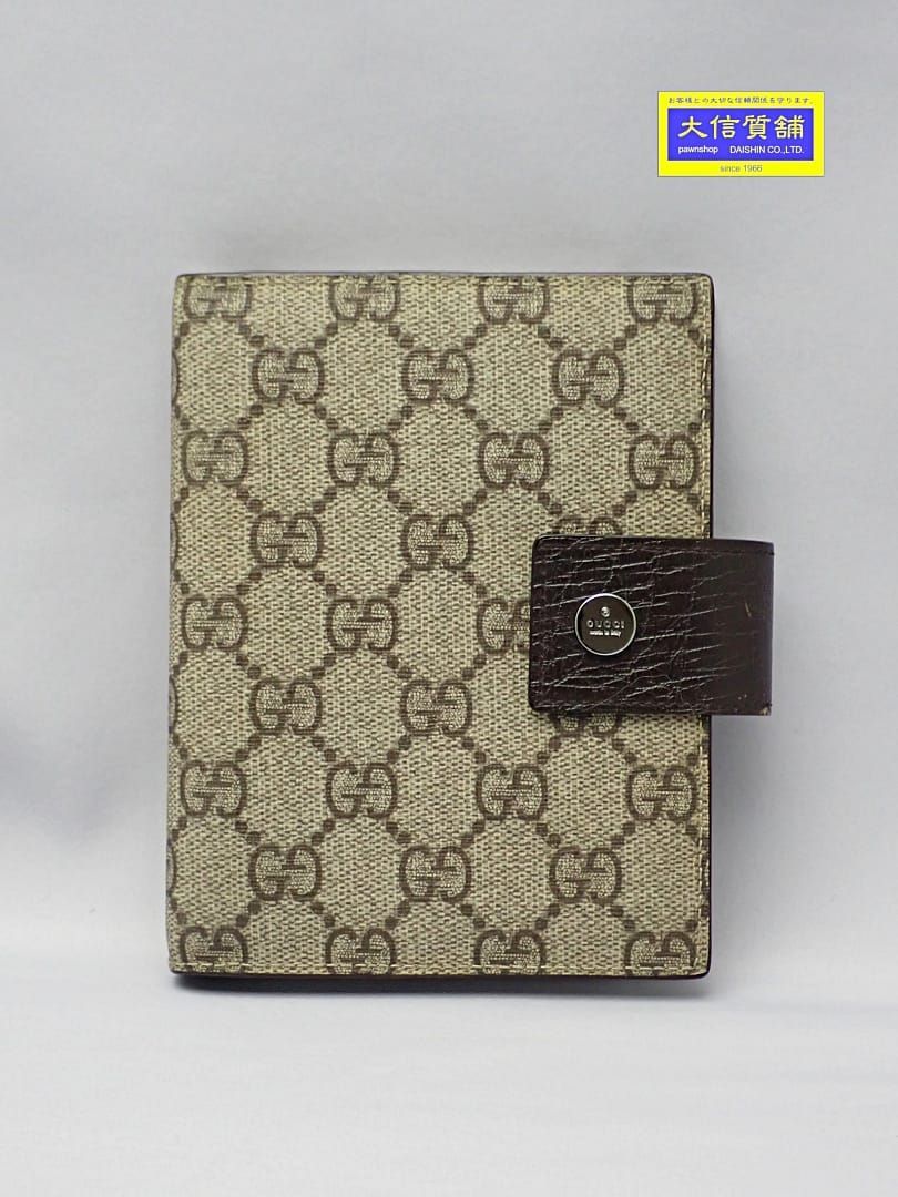 GUCCI グッチ GGスプリーム 手帳カバー 115240 2025リフィル付 B A-8810 質屋