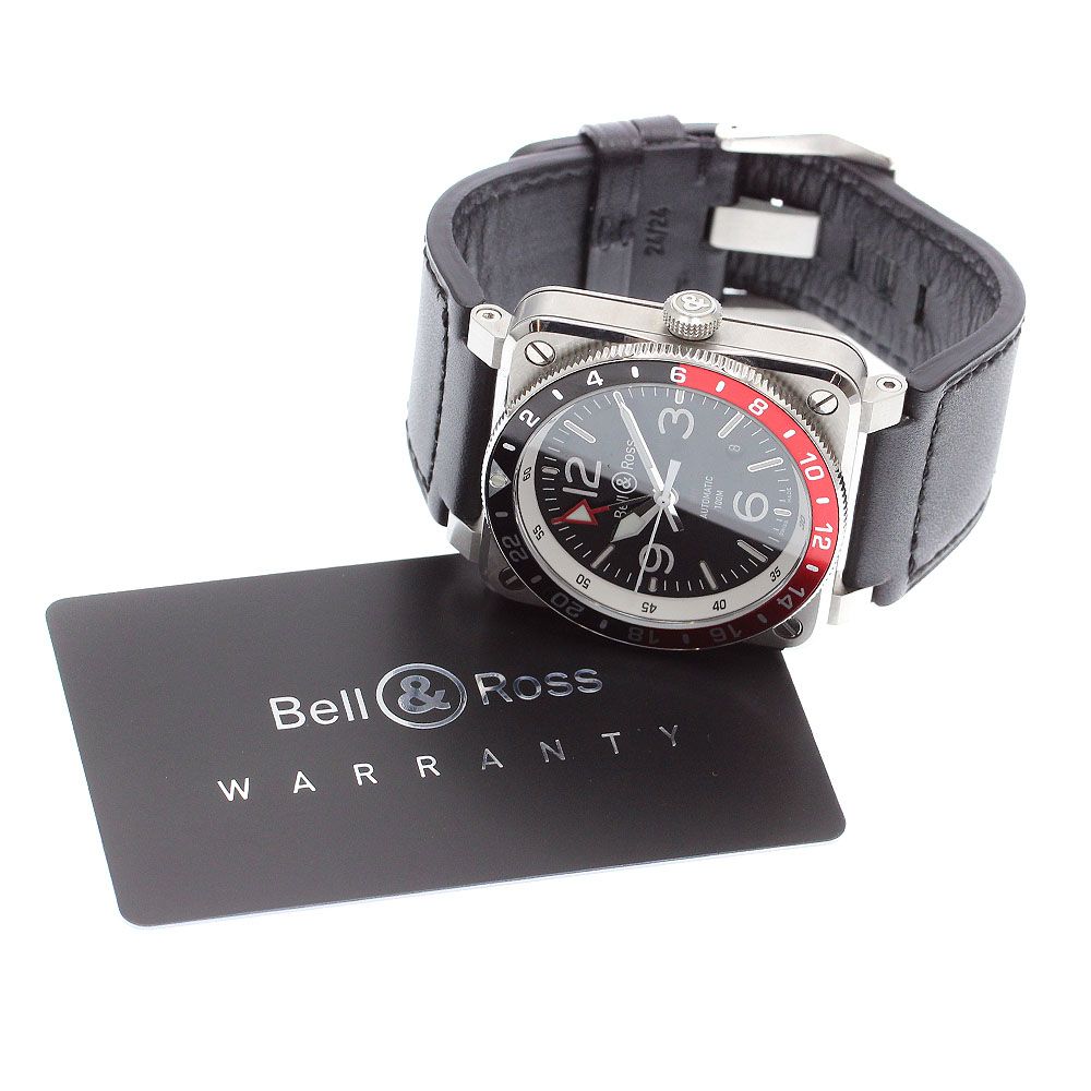 ベル&ロス Bell&Ross BR03-93 GMT デイト 自動巻き メンズ 保証書付き_915132