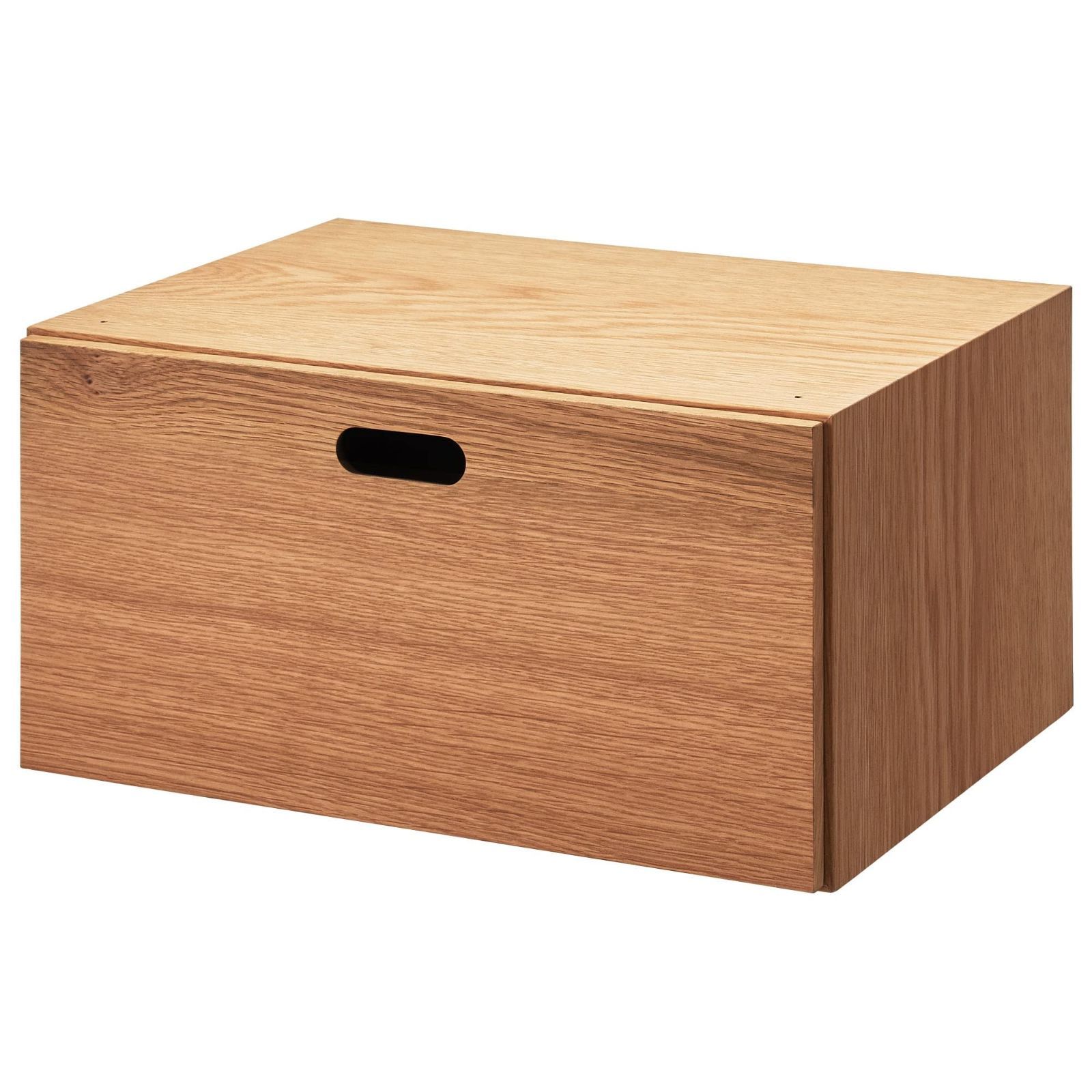 スタッキングチェスト 幅37×奥行28×高さ18.5cm 無印良品 ハーフ 引出し1段 オーク材突板 12381105
