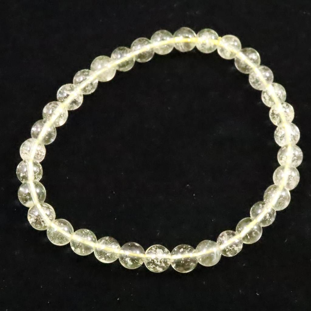 リビアングラス 6mm玉 ブレスレット 8.1g 榎本通商36330