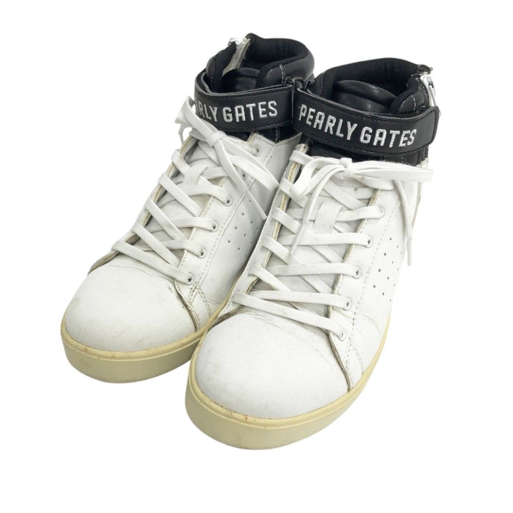 PEARLY GATES ホワイト ハイカットスニーカー PEARLY GATES ホワイト ハイカットスニーカー 【公式通販】
