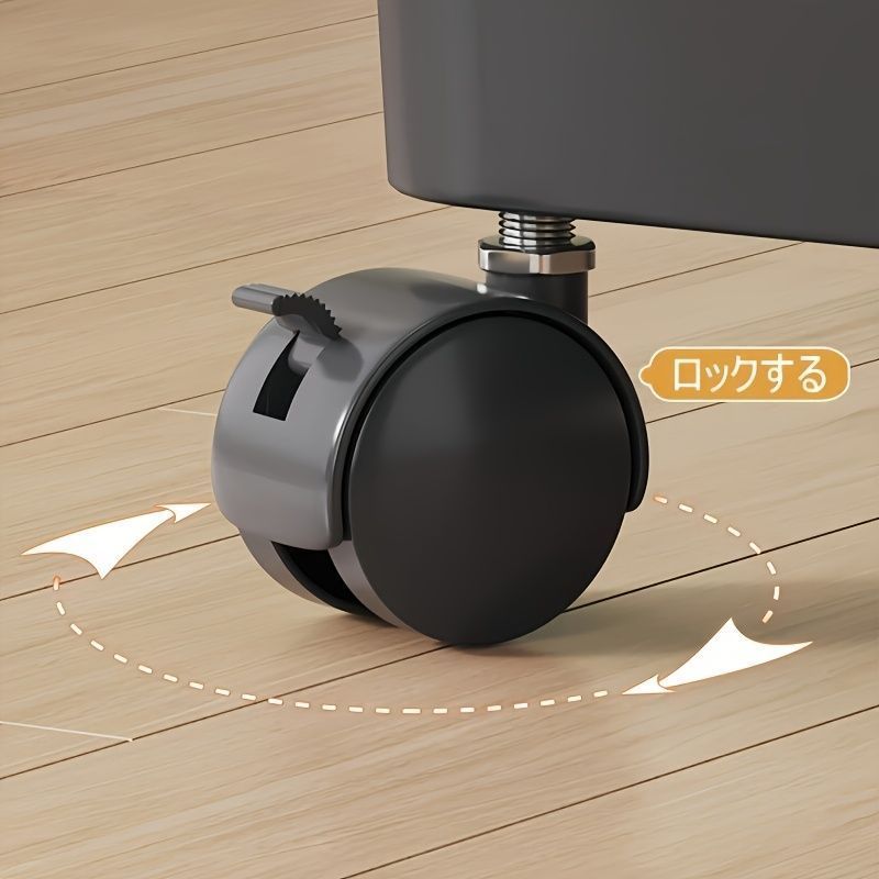 収納棚 ポータブルハンガー付き