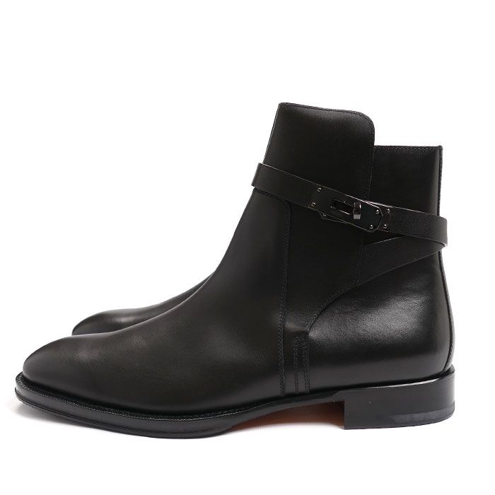 HERMES エルメス ケリー ショートブーツ フォーチュン ブーツ ブラック 