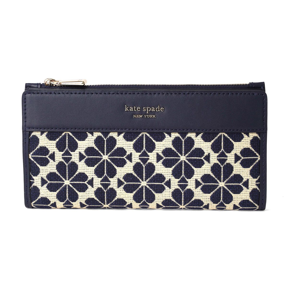 新品 ケイトスペード kate spade 長財布 ジップスリムウォレット ブルーマルチ 新品 ケイトスペード kate spade 長財布 ジップスリムウォレット