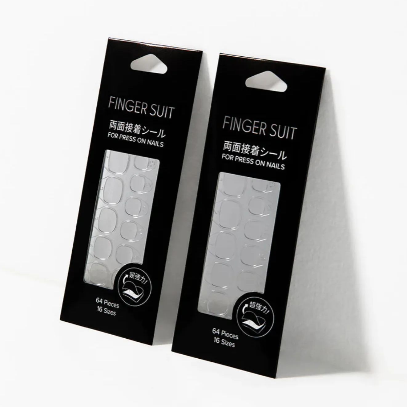 新品 FINGER SUIT 両面接着シール 強力粘着 ネイルグミシール