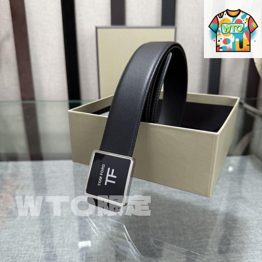 【関税＆送料込み】Tom Ford Bracelet 今日特価】Tom Ford トムフォード ダブルフェイスレザーベルト-2