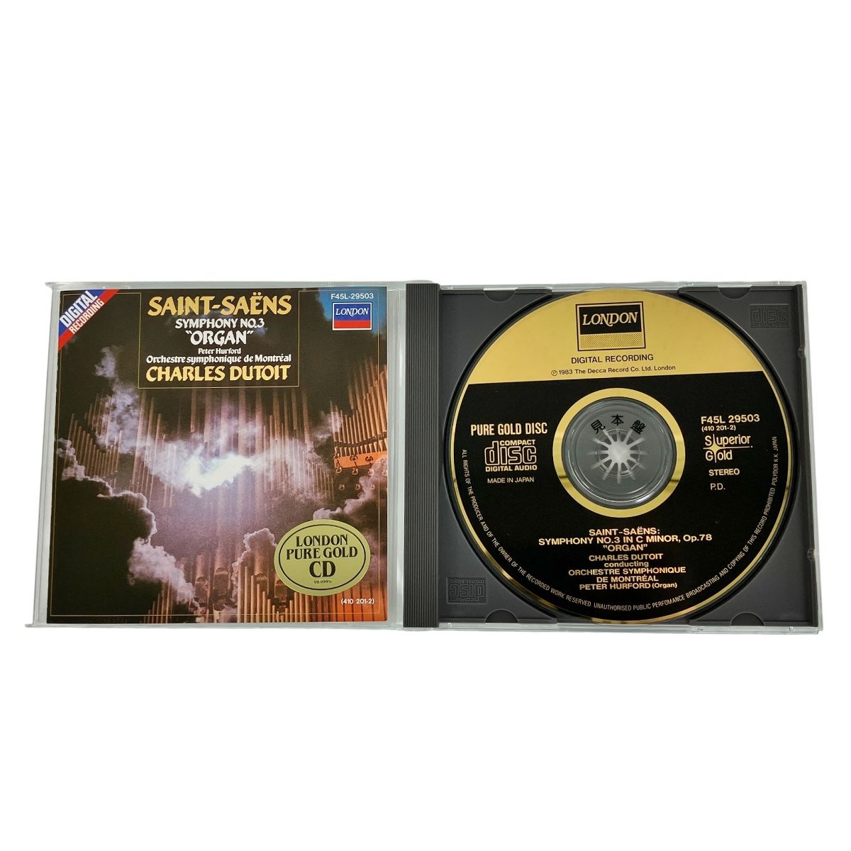 PURE GOLD F45L-29503 CD サン・サーンス 交響曲第3番 オルガン