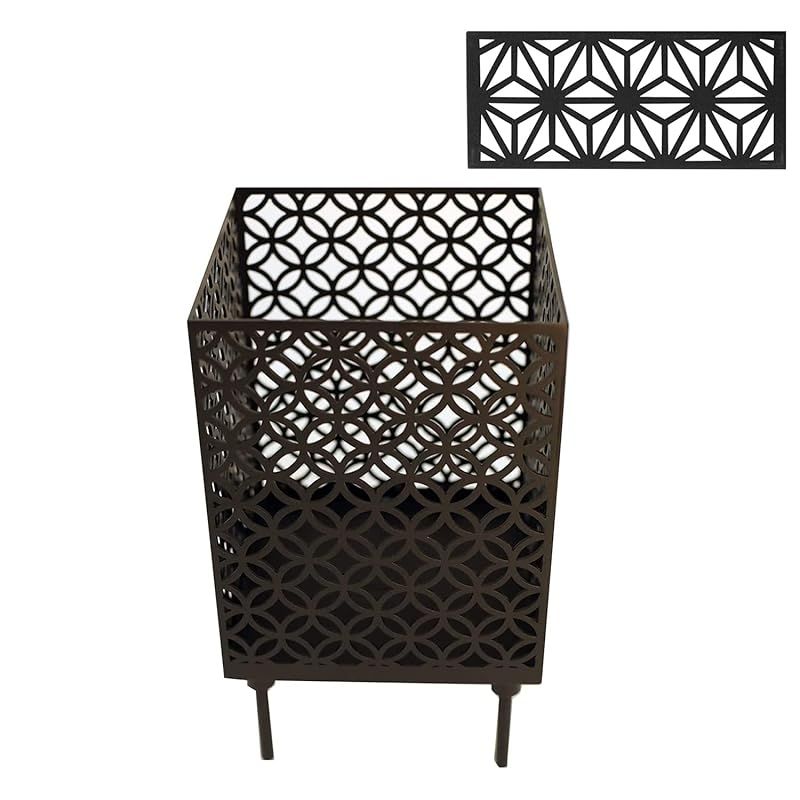 S'more(スモア) 和柄四面焚き火台 焚き火台 四面焚火台＆横長天板＆収納袋の3点セット (七宝A) 0