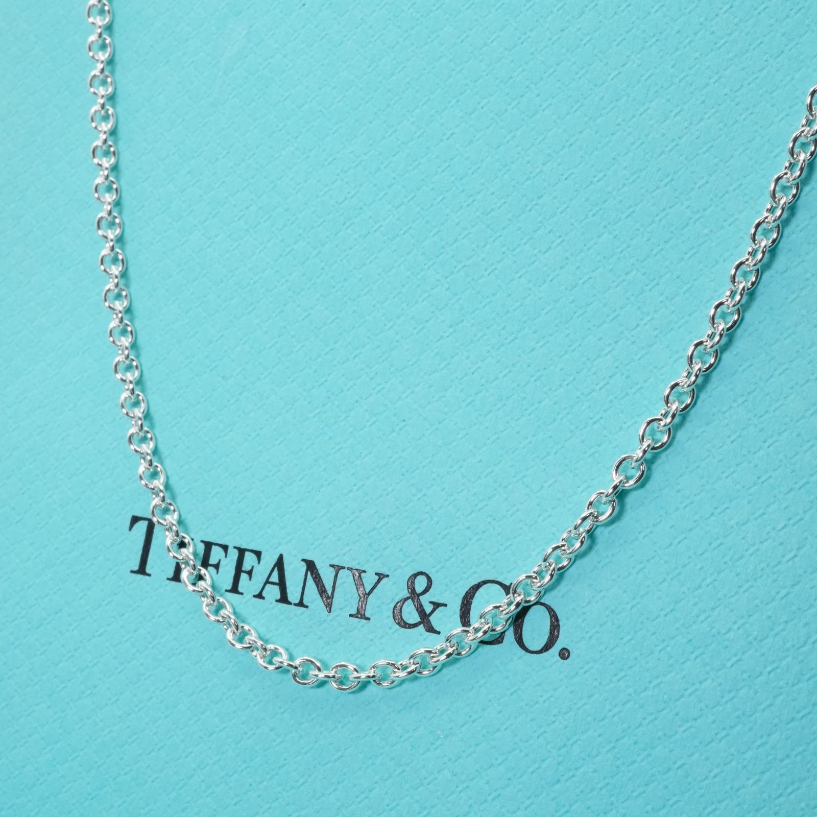 極美品 ティファニー チェーン 太め ネックレス 46cm シルバー925