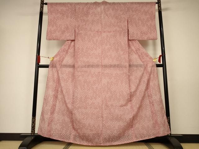 平和屋着物＊夏物 小紋 紗 花尽くし 正絹 逸品 AABA6504jd