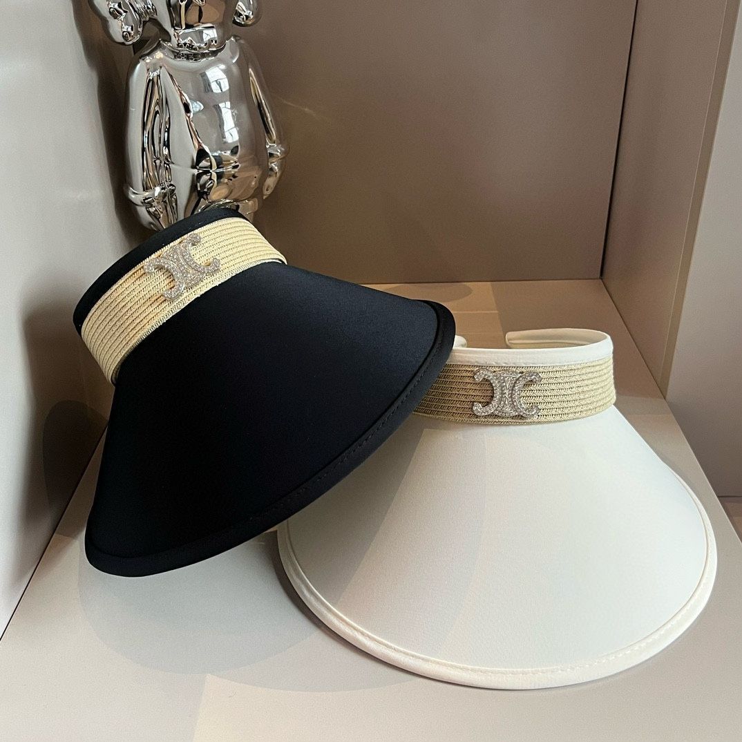 6900□CELINE セリーヌ ハット 春夏 ロゴプレート bc11yt CELINE(セリーヌ) ハット(レディース) - 海外通販のBUYMA