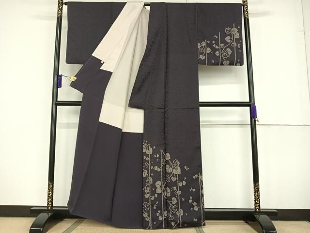 平和屋着物○京都の名門ブランド 銀花仙 訪問着 葵 正絹 逸品  