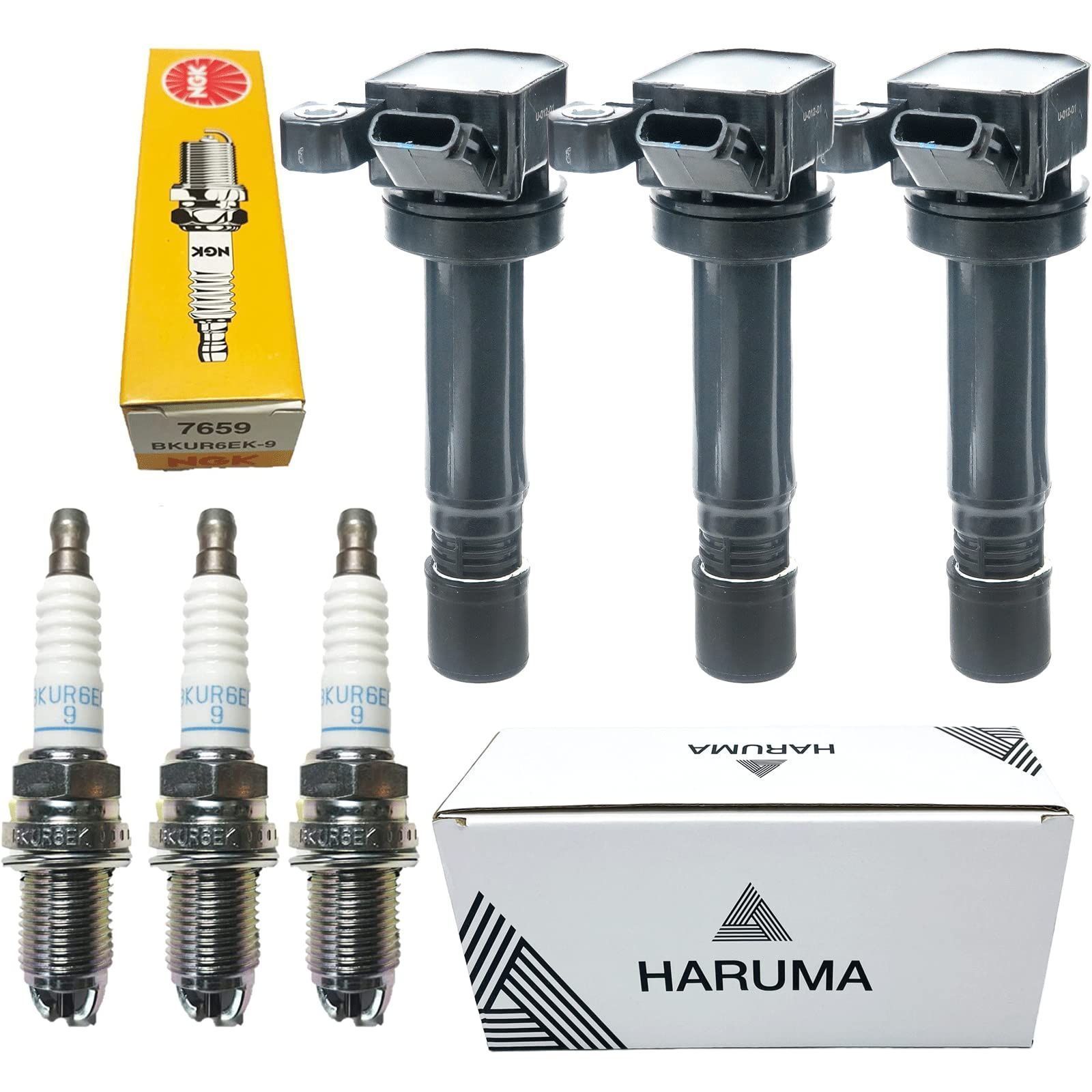 ダイハツ純正、イグニッションコイル　プラグセット ダイハツ純正イグニッションコイルとプラグのセット