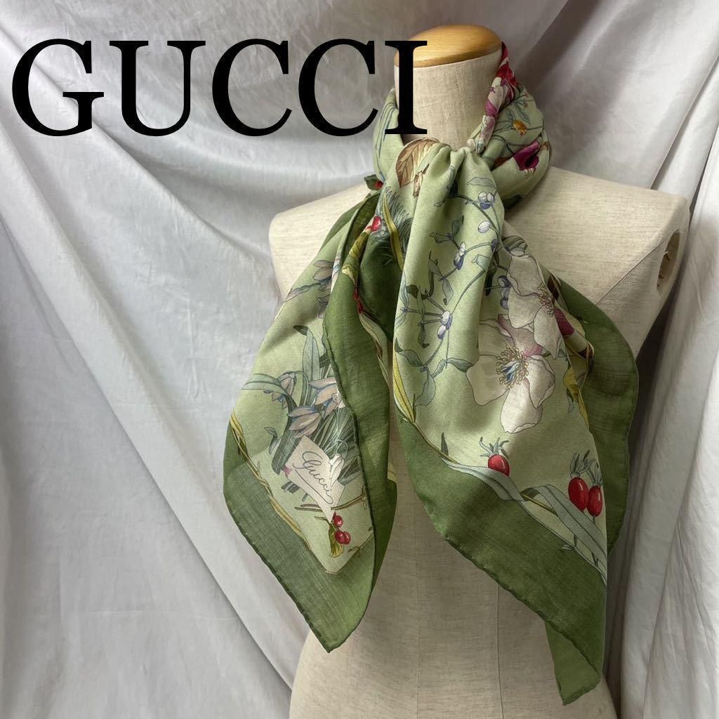 未使用】GUCCI 大判ストール スカーフ【美品】-