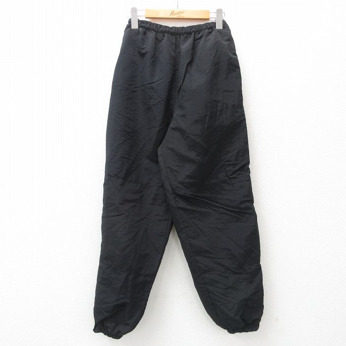W29/古着 ミリタリー ナイロン パンツ メンズ 黒 ブラック 内側メッシュ 25jan14 中古 ボトムス ロング