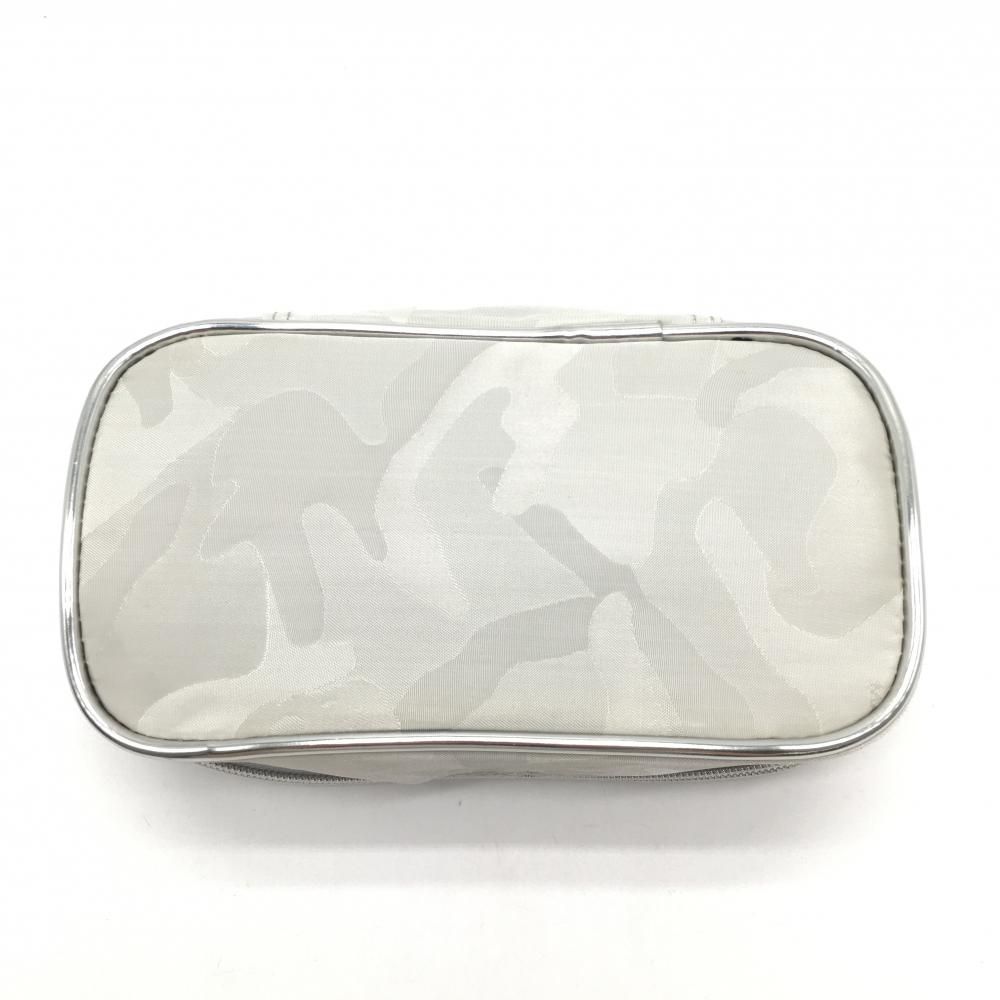 超美品】マークアンドロナ ポーチ ライトグレー カモフラ柄地
