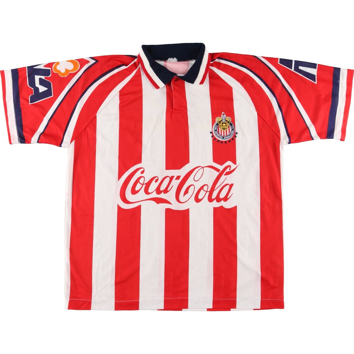 古着 90年代 アディダス adidas COCA-COLA コカコーラ 襟付き サッカーユニフォーム ゲームシャツ メンズXL /eaa450365/eaa450365