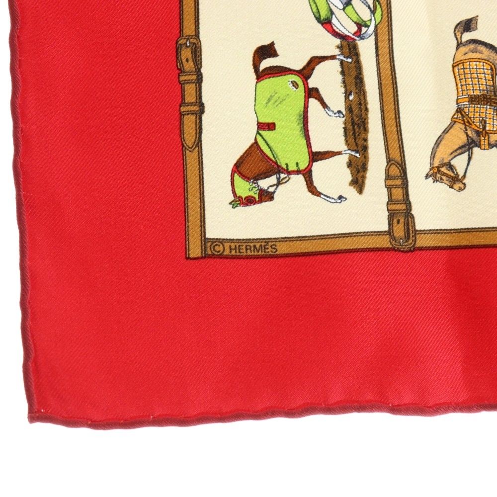 HERMES (エルメス) カレ45 horse paddock パドックにいる48頭の