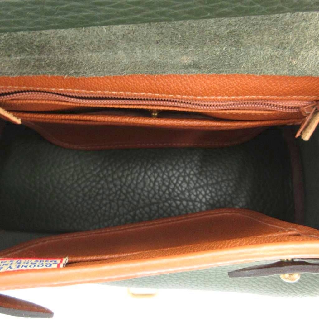 DOONEY&BOURKE レザーハンドバッグ　グリーン DOONEY & BOURKE 1975 Pebbled Pine Green Leather Hobo