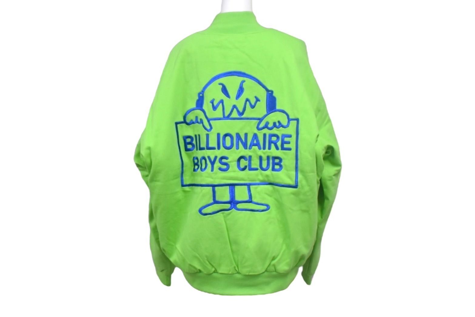 新品未使用 BILLIONAIRE BOYS CLUB ビリオネアボーイズクラブ コットンツイル バーシティージャケット BBCJP245X002 サイズM グリーン 中古 4c067480