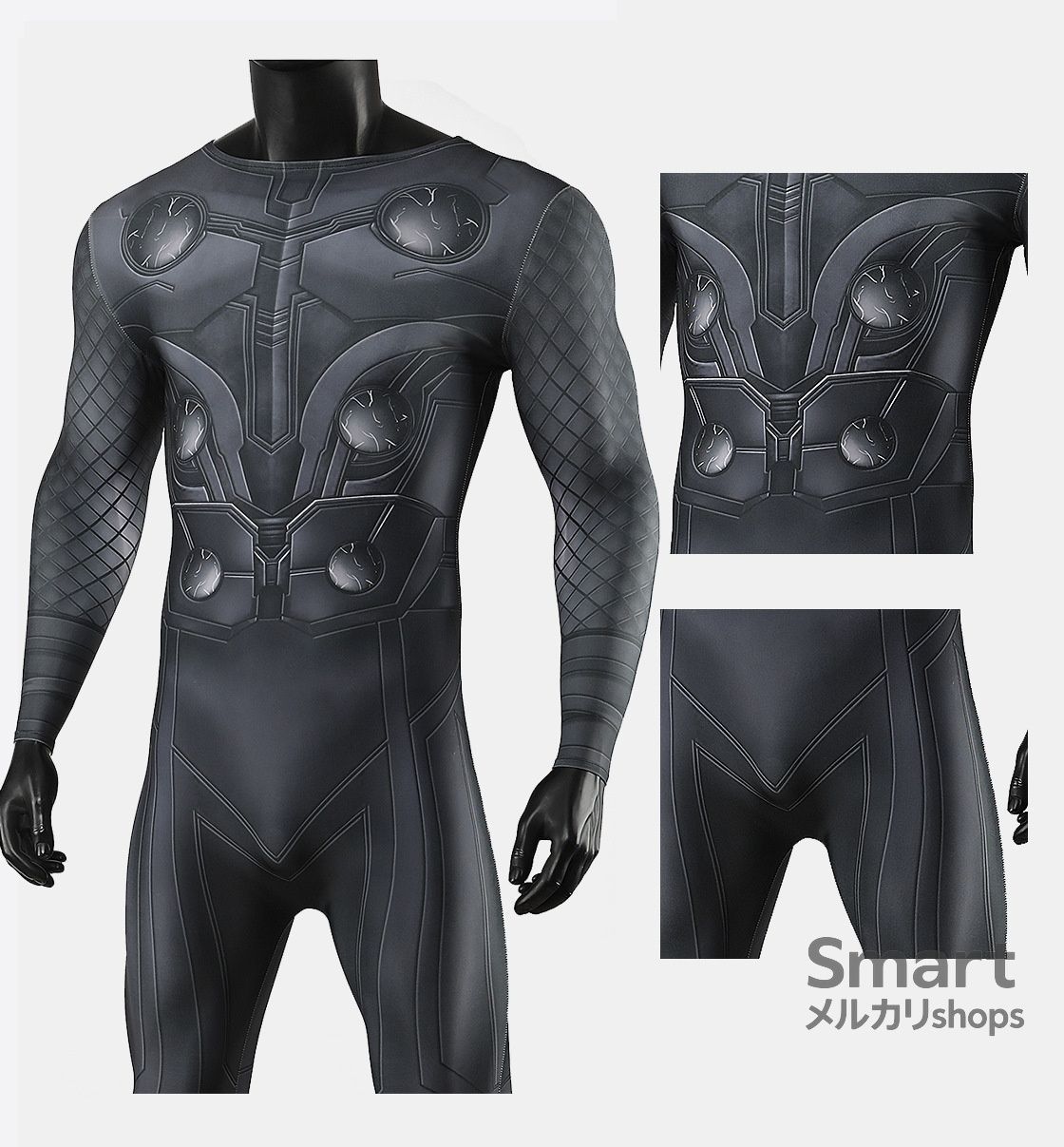コスプレ 衣装 ソー アベンジャーズ3 インフィニティ ウォー ボディスーツ風 ハロウィン 仮装服 M250906-3 WWW_NOITHATQUANGTHANH_NET