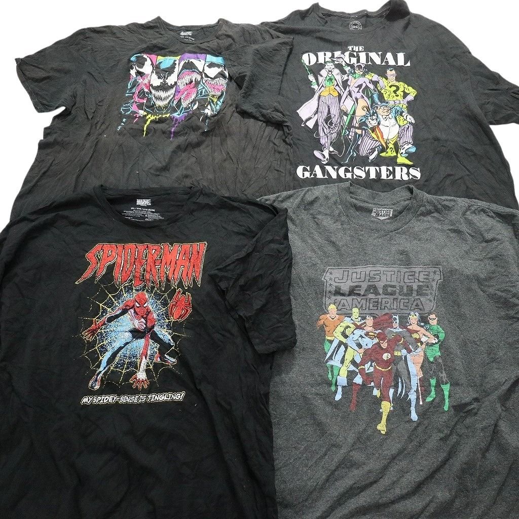 マーベル　DC まとめうり 古着卸 まとめ売り マーベル DCコミック 半袖Tシャツ 16枚セット