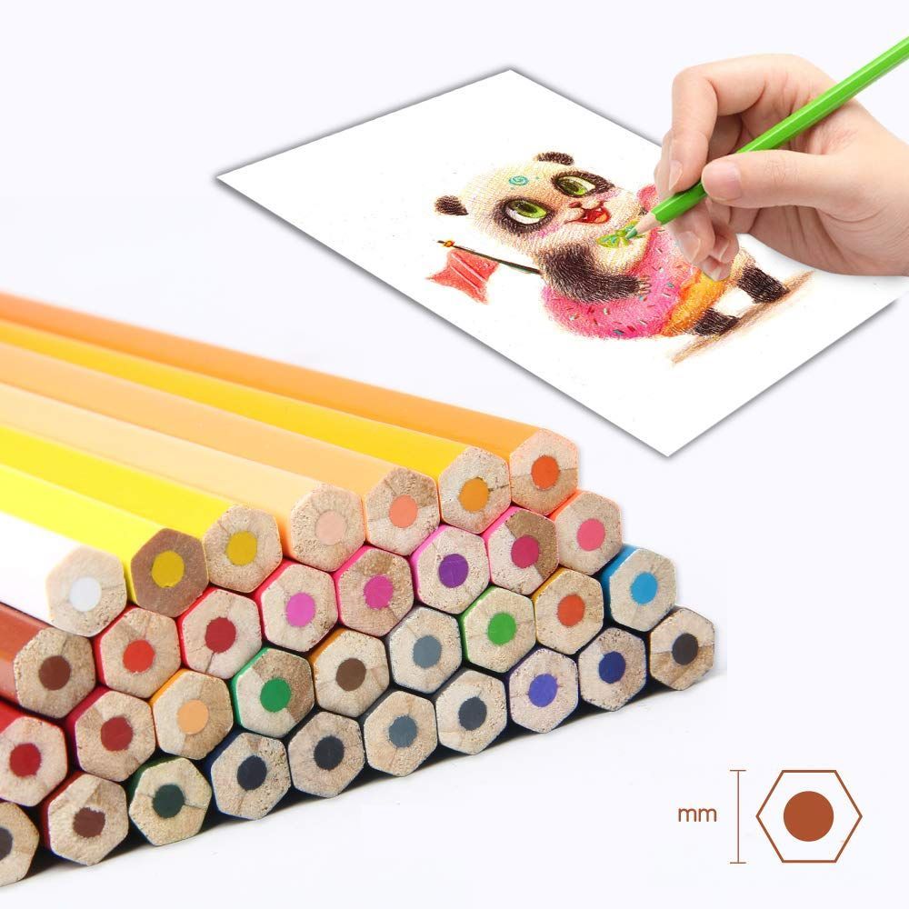 色鉛筆 72色 油性 色えんぴつ スケッチ アート 塗り絵 木製 カラフル鉛筆