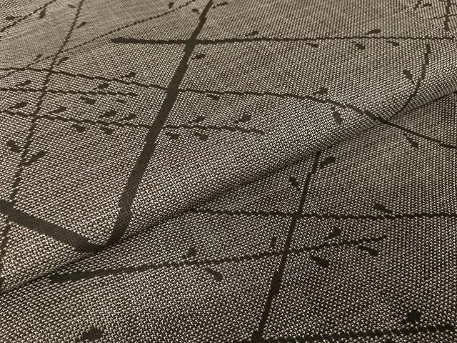 平和屋着物○本場大島紬 9マルキ 枝葉文 ますいわ屋扱い 正絹 逸品 未