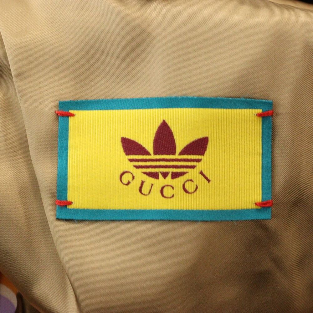 GUCCI (グッチ) 22SS ×adidas ロゴ総柄 ジップアップ スイング